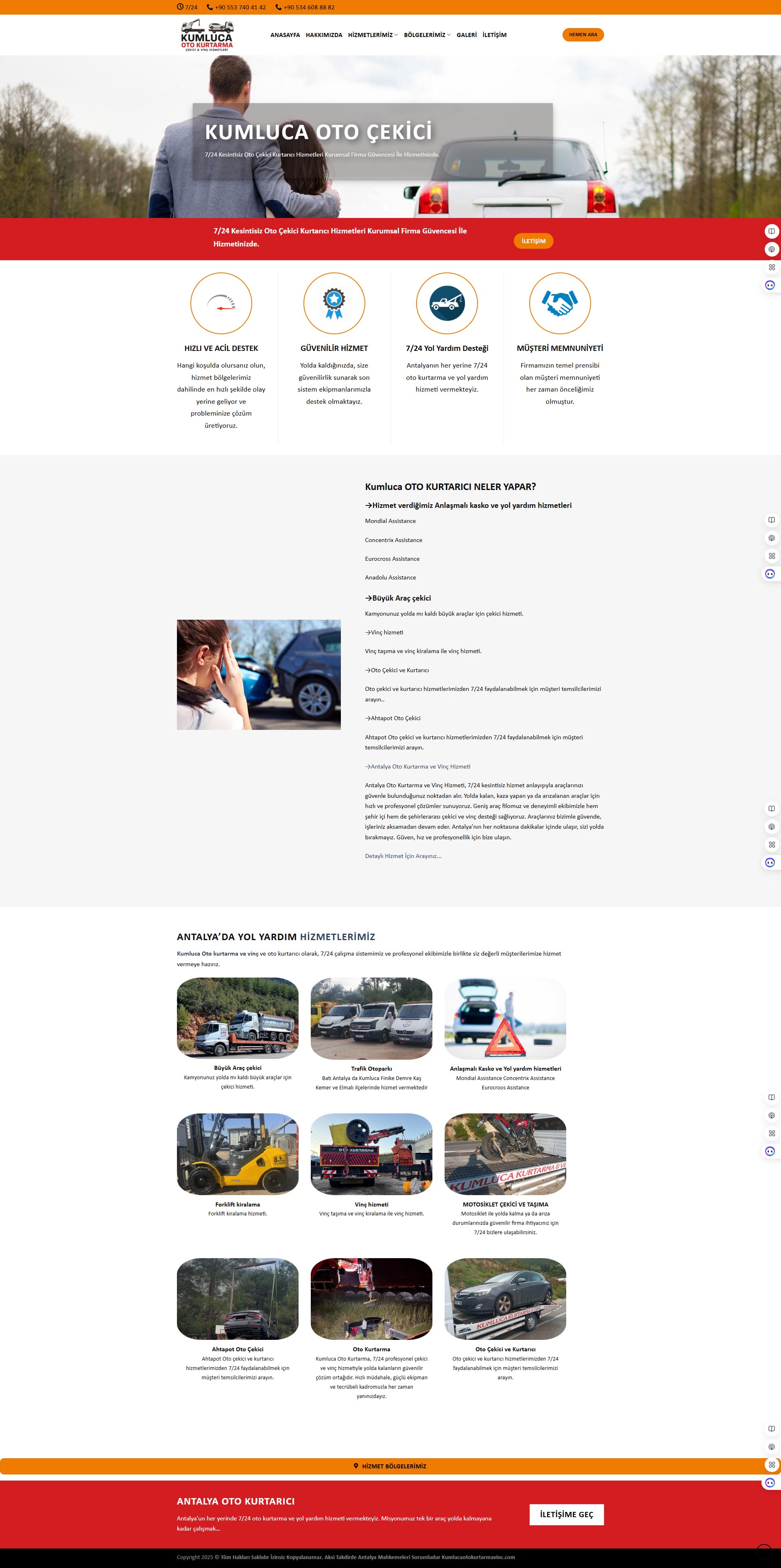 Kumluca Oto Kurtarma